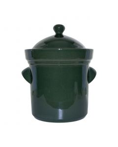 Hermetic pot with lid and weight stone 5 l