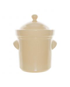 Hermetic pot with lid and weight stone 5 l