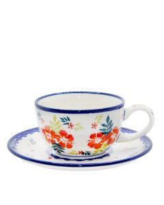 Cup with saucer Lotus Flower (V0,2L)