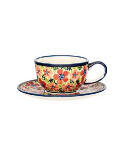 Cup with saucer Lotus Flower (V0,2L)