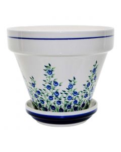 Flower pot with saucer large