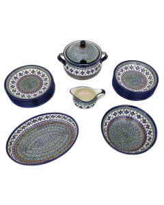 Elegant dinner set for 6 people