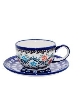 Cup with saucer Lotus Flower (V0,2L)