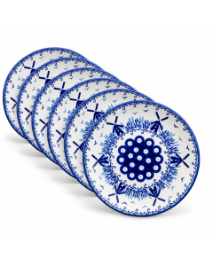 Set of 6 breakfast plates D-1398A
