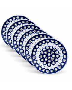 Set of 6 breakfast plates D-8