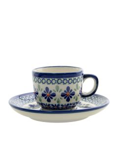 Espressotasse mit Untertasse (0,1L)