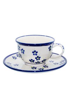 Tasse mit Untertasse Krokusse (V0,2L)