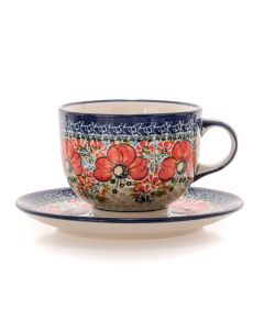  Tasse mit Untertasse Jumbo (V0,5L)