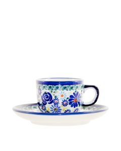 Espressotasse mit Untertasse (0,1L)