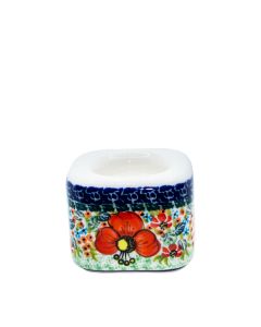 Rectangular candleholder low