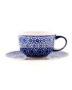 Tasse mit Untertasse Krokusse (V0,2L)