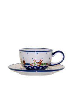 Tasse mit Untertasse Lotus Blume (V0,2L)