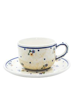 Tasse mit Untertasse Teerose (0,21 L)
