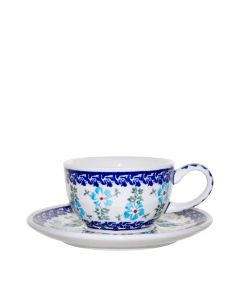  Tasse mit Untertasse Lotus Blume (V0,2L)