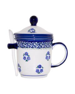 Herb kit with strainer, lid and teaspoon (V0,27L)