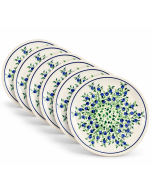 Set of 6 breakfast plates D-1208