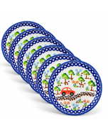 Set of 6 breakfast plates DU-283