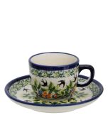Espressotasse mit Untertasse (0,1L)