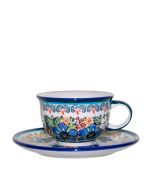 Tasse mit Untertasse Krokusse (V0,2L)