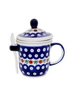 Herb kit with strainer, lid and teaspoon (V0,27L)