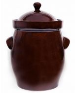 Hermetic pot with lid and weight stone 20 l