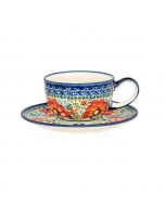 Cup with saucer Lotus Flower (V0,2L)